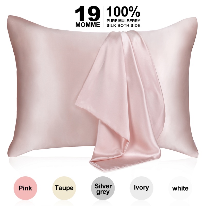 Purus Moro Silius - XXII Momme 6a High-Grade fibris - Silk Cervical Cover Cover Cover & Cuttae - Regular, Regina & Rex Cum occultatum Zipper